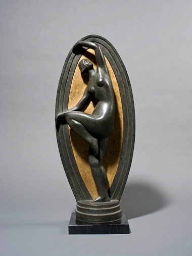 Cast Bronze Figure of Woman
