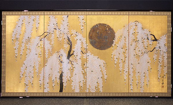 京都・鴨東古美術會 | 今月の紹介作品 |峰星 作 金地屏風