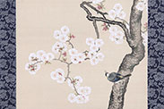 桜に小禽図 写真