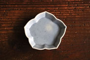 藍九谷薄瑠璃釉豆皿 写真